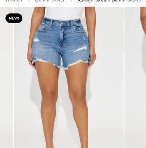 Women's Blue Denim Shorts